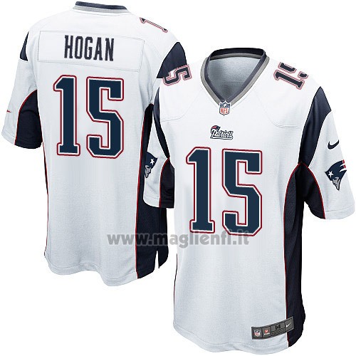 Maglia NFL Game New England Patriots Hogan Bianco